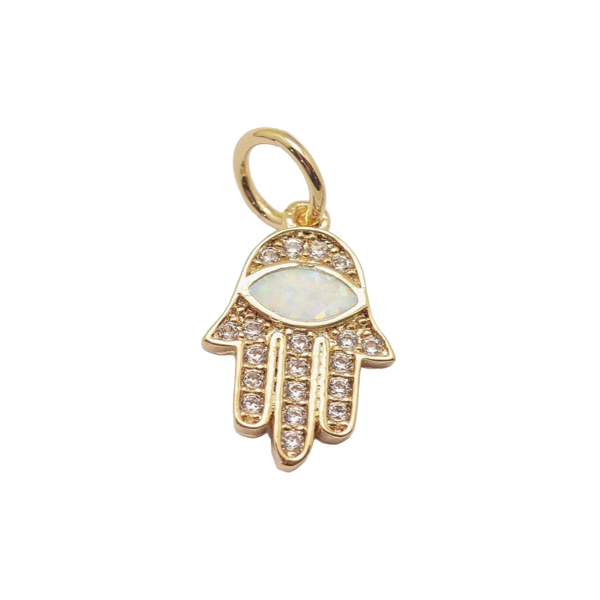 Charm Bar- Charms Eledé Hamsa Opal Hand 