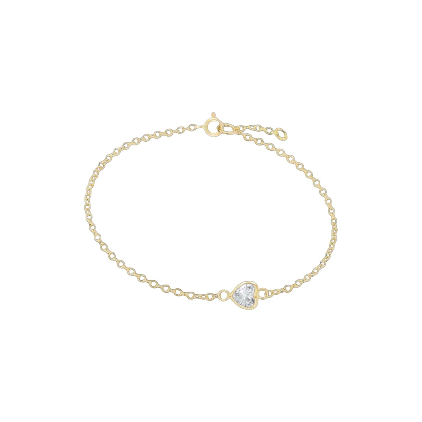 14K Heart Bezel Bracelet Eledé 