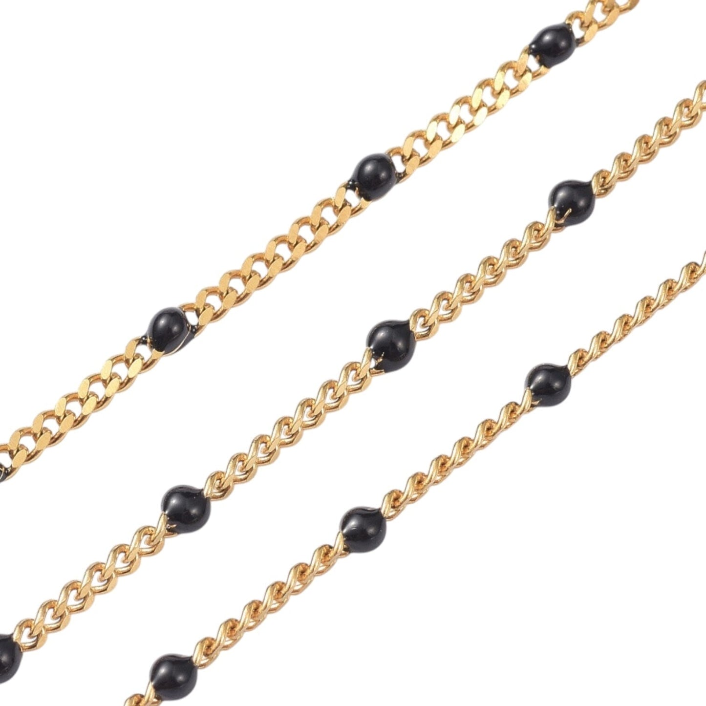 Enamel Black Chain- Stainless Steel Eledé 