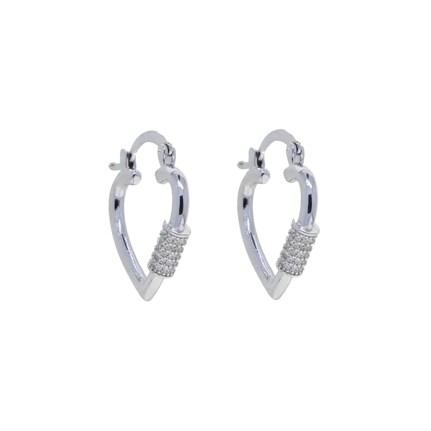 Heart Hoops Eledé Silver 