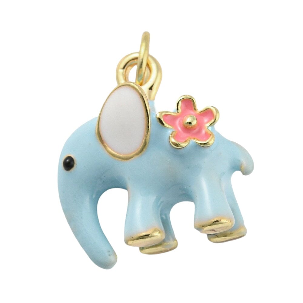 Charm Bar- Charms Eledé Enamel Elephant 