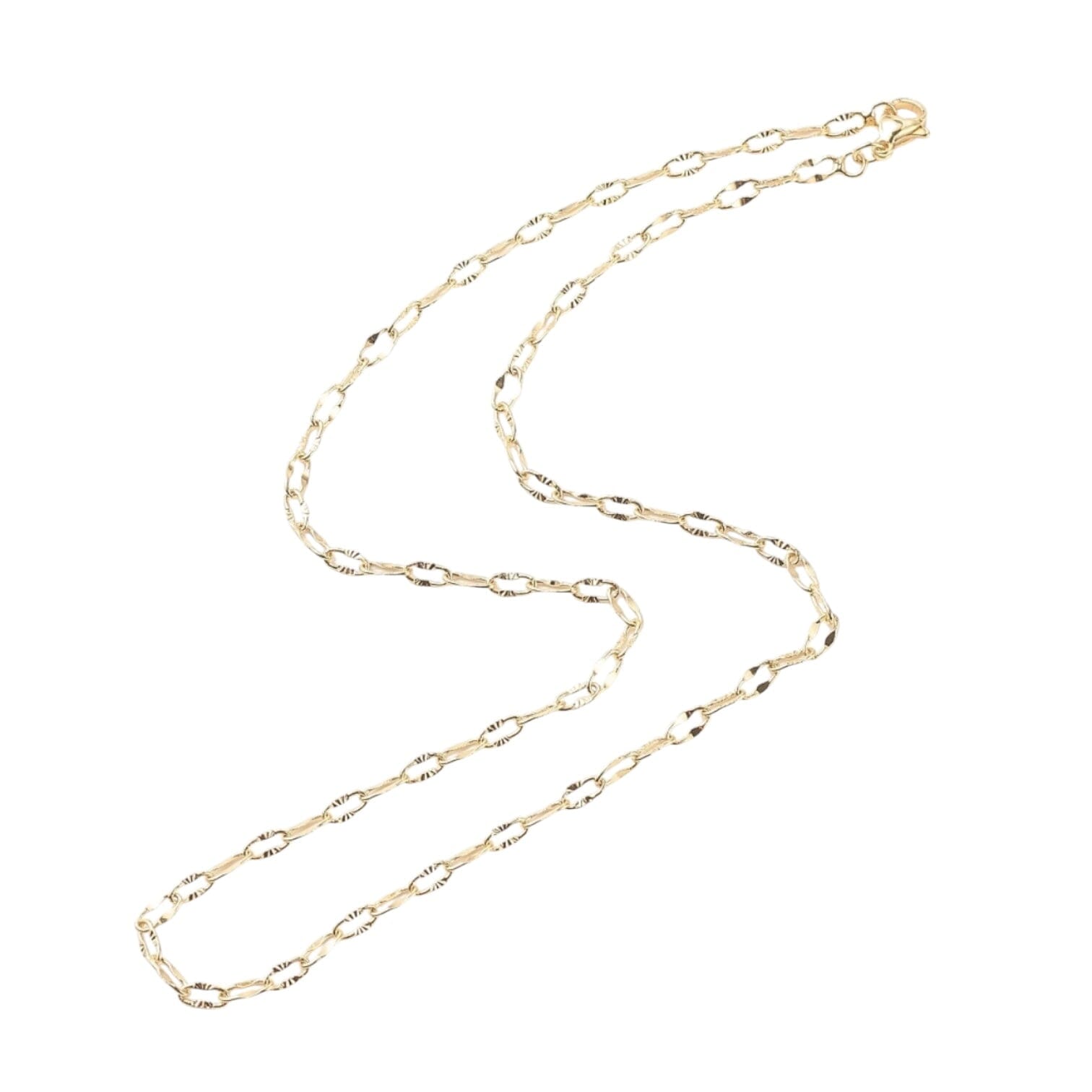 Charm Bar- Gold Plated Necklace Eledé Simple Chain 