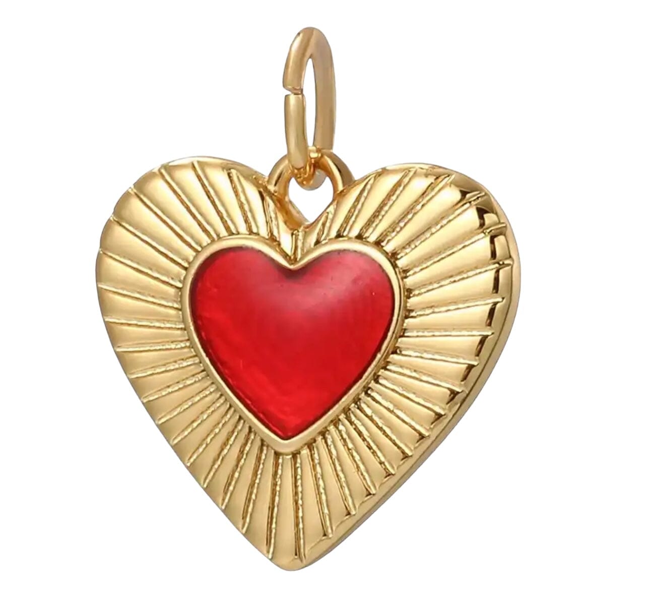 Charm Bar- Charms Eledé Heart- Enamel Red 