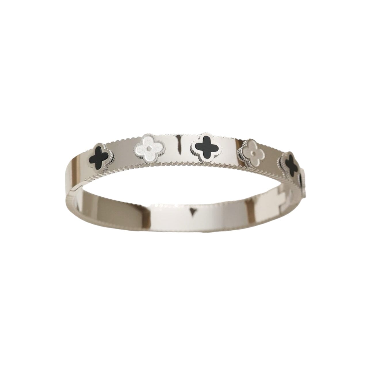 Silver Clover Bangle Eledé 