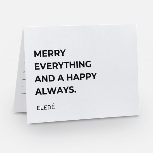 Merry Everything Eledé 