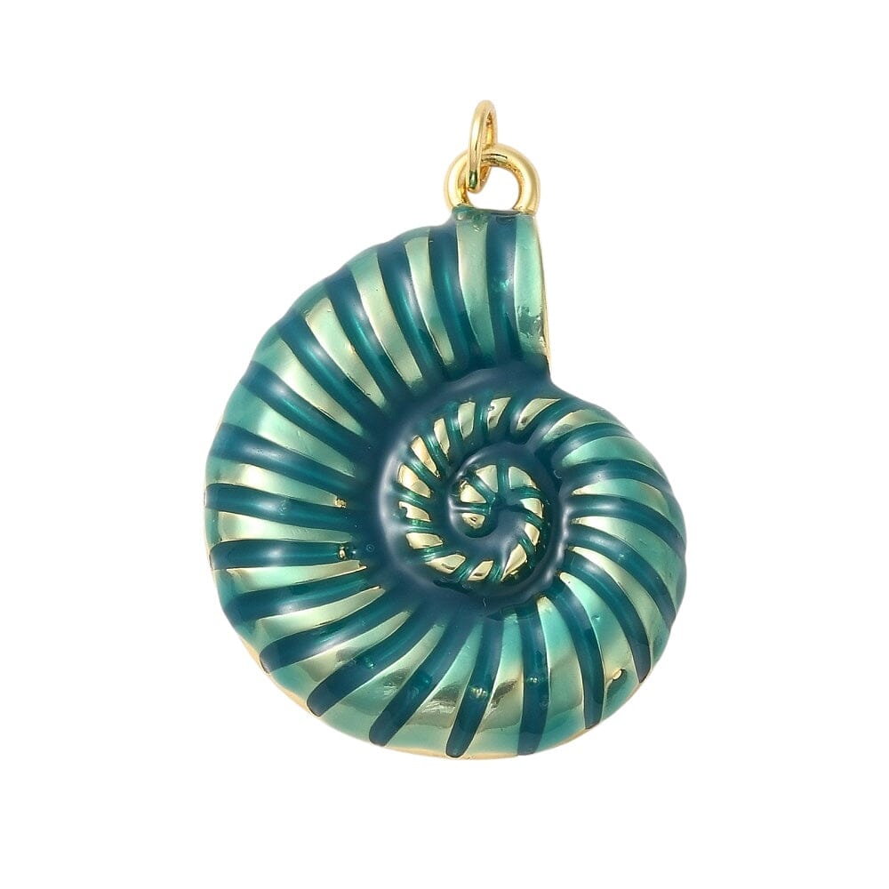 Charm Bar- Charms Eledé Blue Sea Shell 