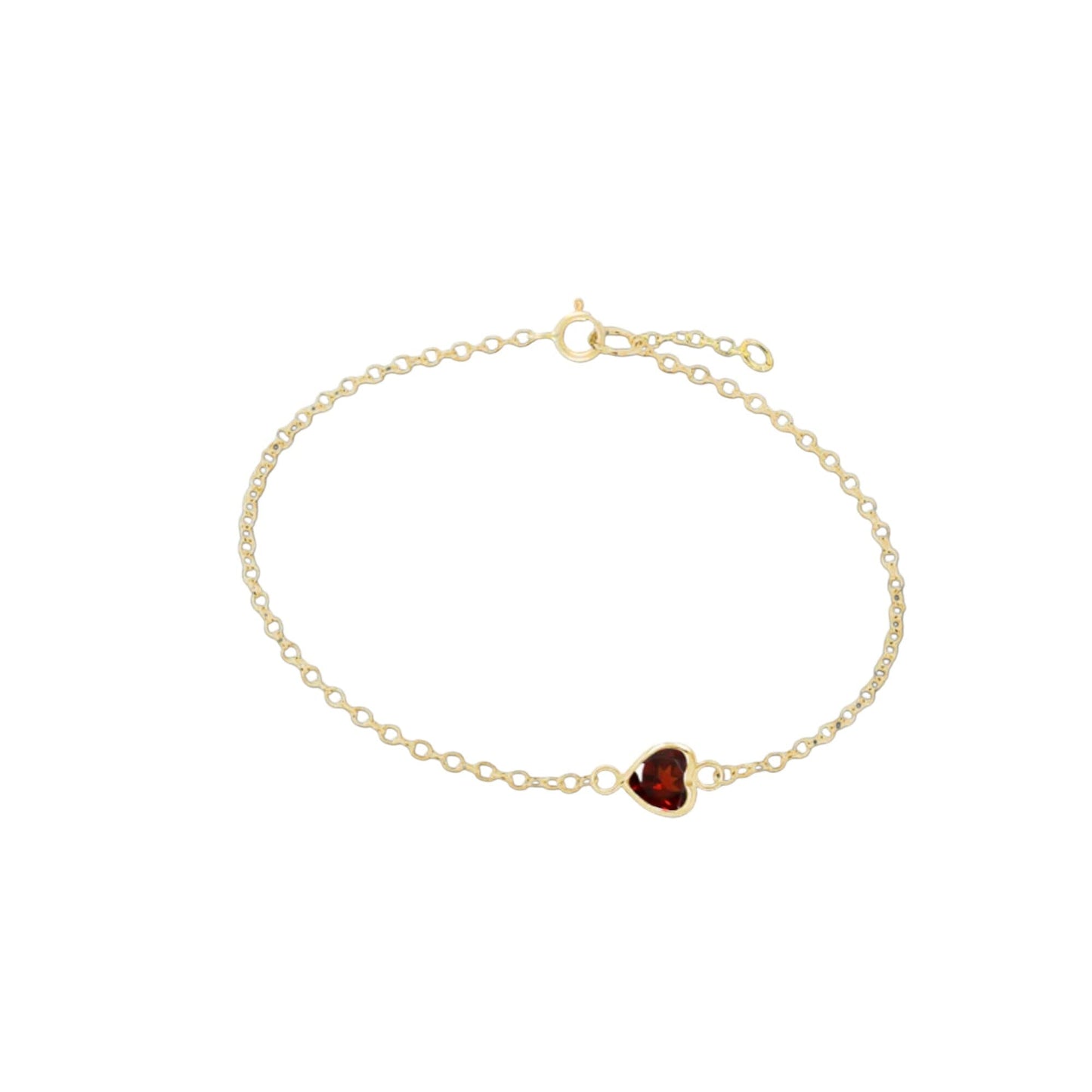 14K Heart Bezel Bracelet Eledé 