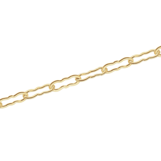 Crinkle Chain- Gold 14K Eledé 