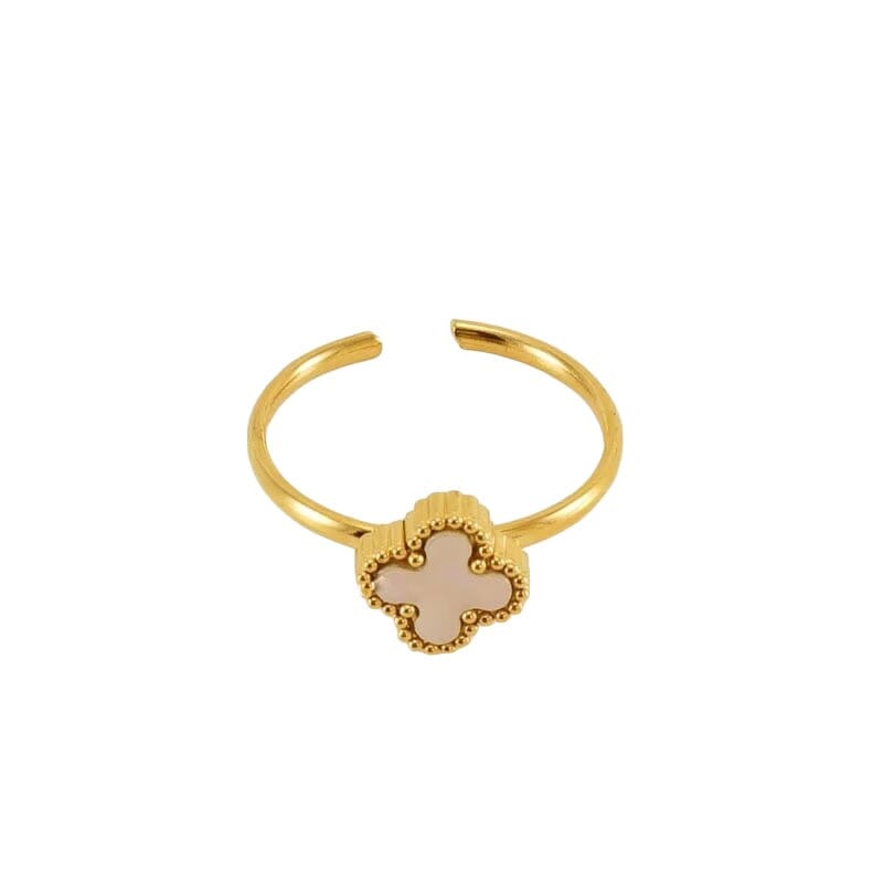 White Shell Clover Ring Eledé 