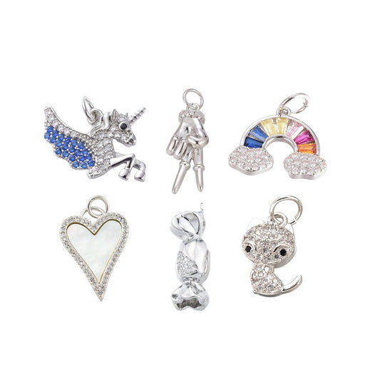 Charm Bar Charms- Silver Eledé 