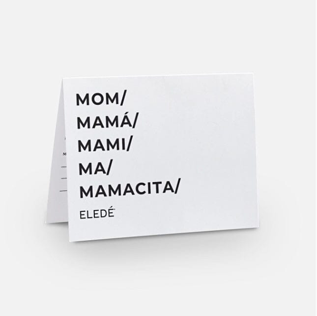 Mamacita Note Card Eledé 